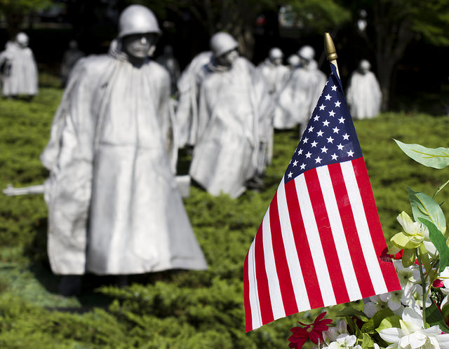 Korean War veterans memorial in Washington, D.C. Credit: Flickr Creative Commons/Nathan Rupert
