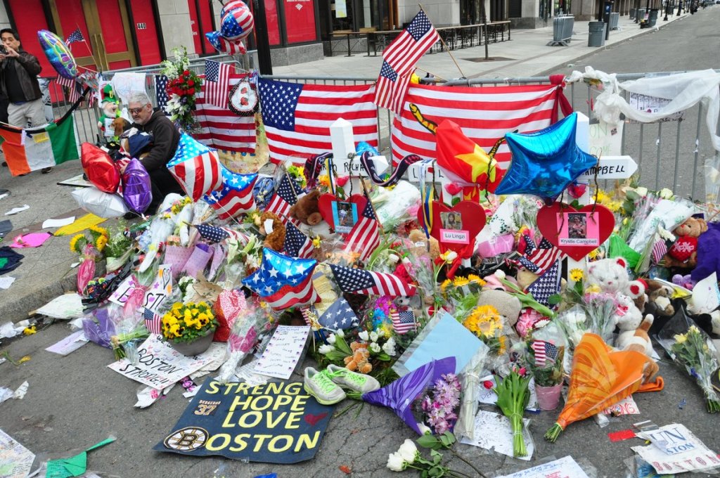 Site of the Boston Marathon bombing, 2013. Photo credit: Flickr Creative Commons