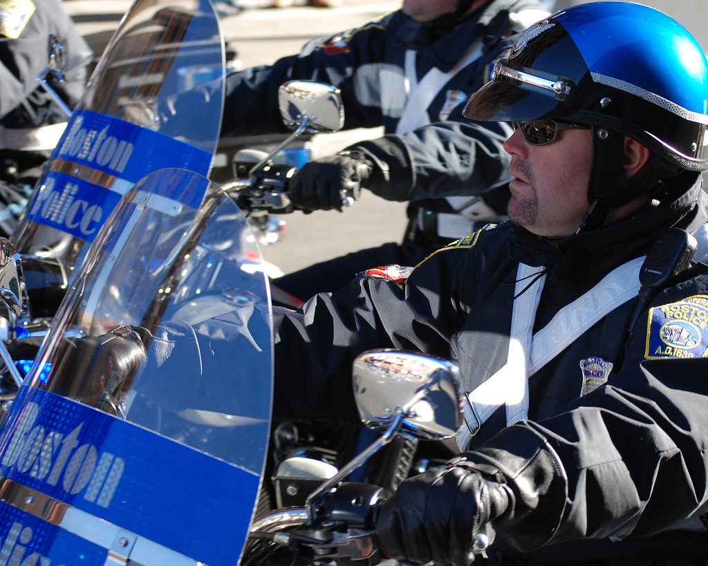 Boston police officers. Photo credit: Wikimedia Commons