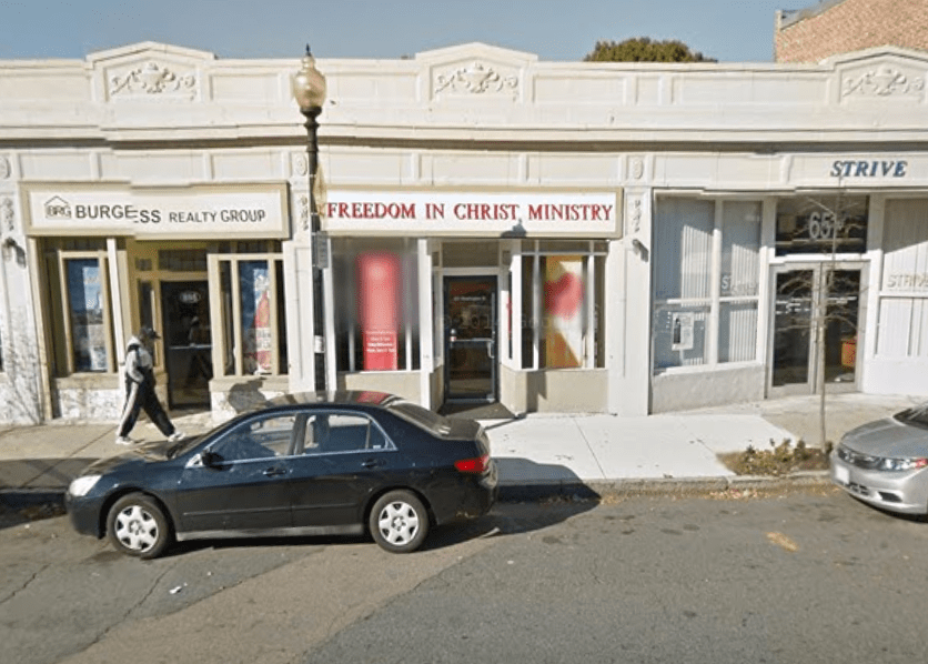 Freedom in Christ Ministry church, Dorchester. Photo via Google Street View.